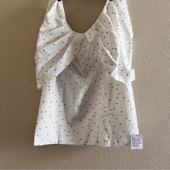 ASOS LUXE Jacquard Ruffle Bardot Mini Dress Size 20 NWT - Picture 2 of 10